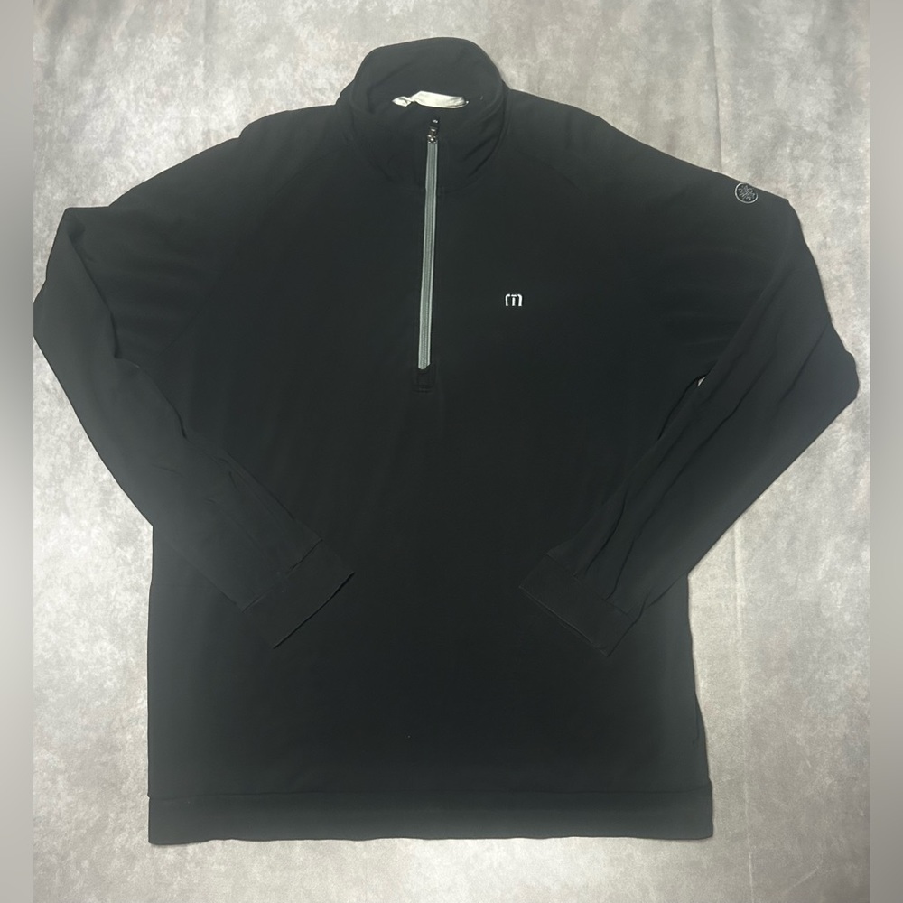 Travis Mathew Cloud 2.0 Quarter 1/4 Zip Pullover Sweater Men’s sz XL Black